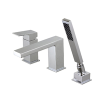 100284617 Noken Square Внешняя часть смесителя на борт ванны, хром