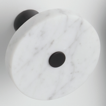 BERTOCCI, Carrarino, Крючок, белый мрамор/хром