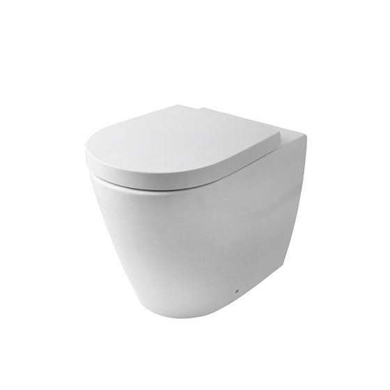 Унитаз приставной Noken Acro Compact 100228733, сидение микролифт 100311404, 55 см