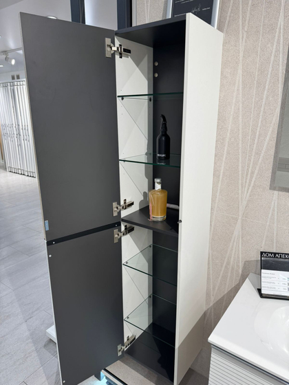 Пенал Burgbad Fiumo 1600*350*320 левый HSLZ035 L,белый,фронт FOT45