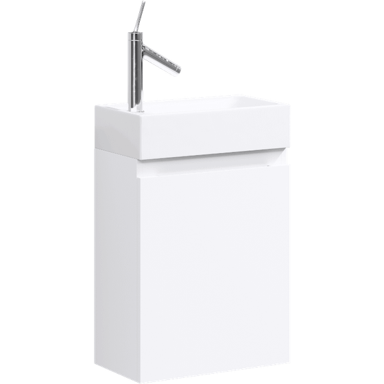 Тумба Леон 40 см, подвесная Ln-MP.01.04/W с раковиной Unam 220 T1.04.04D