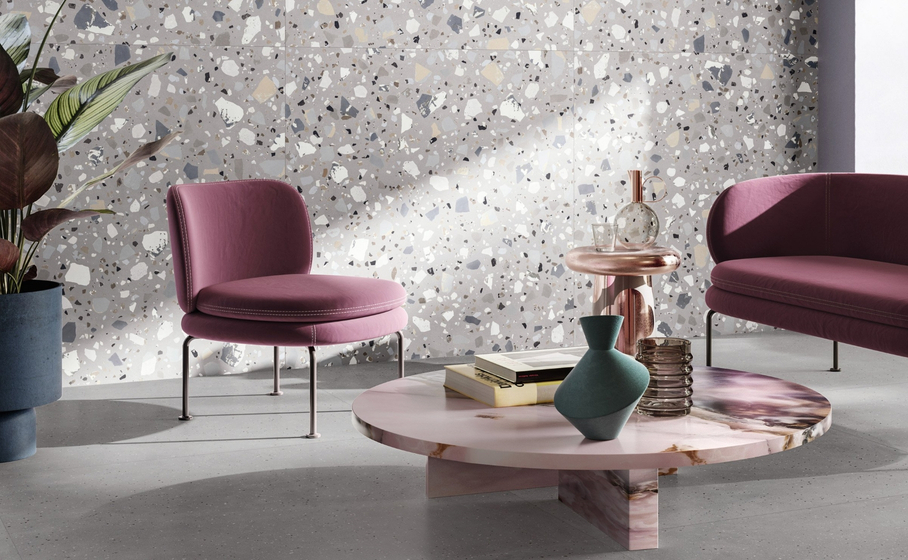 DE-Maxi Deco Grey  керамогранит Sant'Agostino 90x90