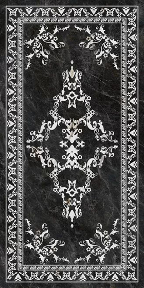 SG592702R Риальто серый темный  декорированный лаппатированный обрезной Kerama Marazzi 119.5x238.5