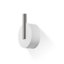 Decor Walther "Stone" Крючок Белый/Сталь матовая (0972655)