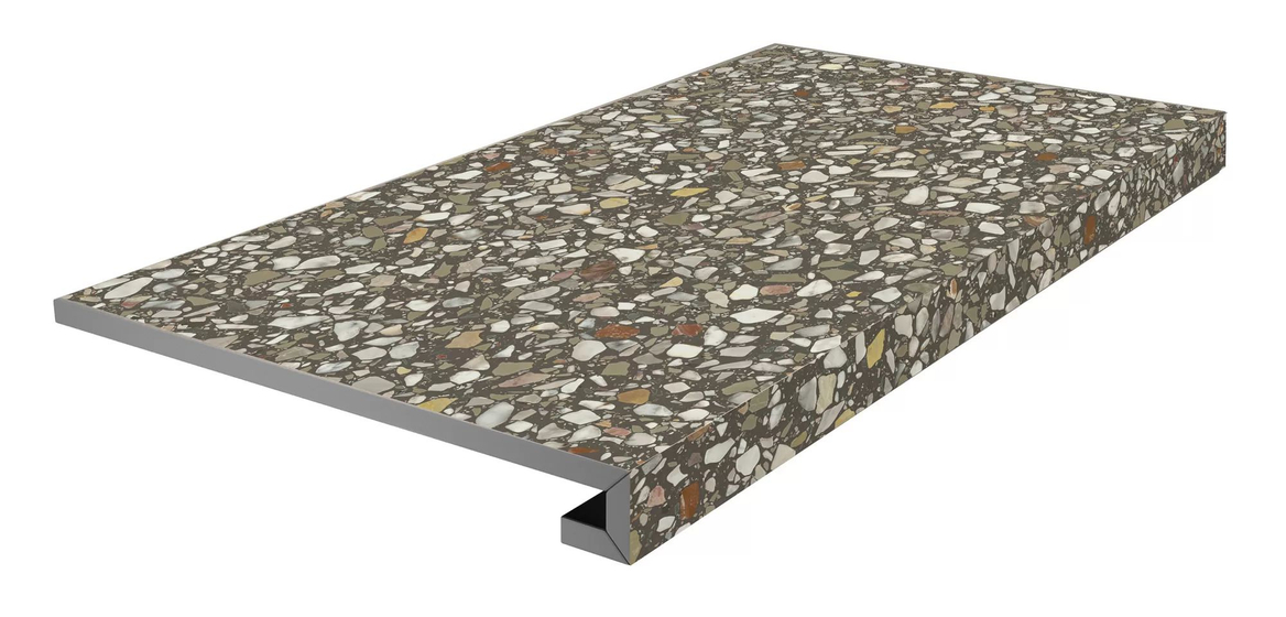 KM6060G0051RGCF Ступень клееная фронтальная Бричиола коричневый матовый Kerama Marazzi 33х60