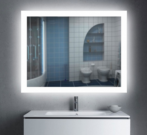 Зеркало Erica 800х700 с подсветкой SuperLed, подогрев, сенсорный выключатель (на касание)