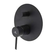 100210625 Noken Round смеситель д/ванны/душа наружная часть,черный УЦЕНКА!