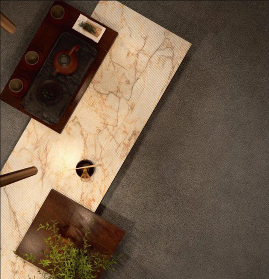 Cristallo Macchia Vecchia Rain керамогранит 3.5 мм Laminam 120х300