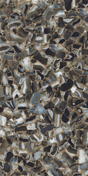 Agata Black Luc. 6 mm керамогранит Maxfine 150х300