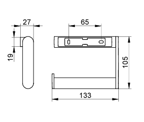 Держатель туалетной бумаги, открытый Keuco Plan Inox 14962 070000