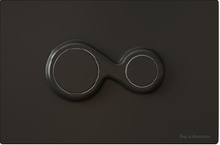 701.000.17 Смывная клавиша Monet, Artceram, черная