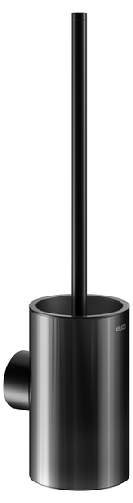 12864 379000 Keuco Reva Black Selection, Ёрш для унитаза, чёрное стекло