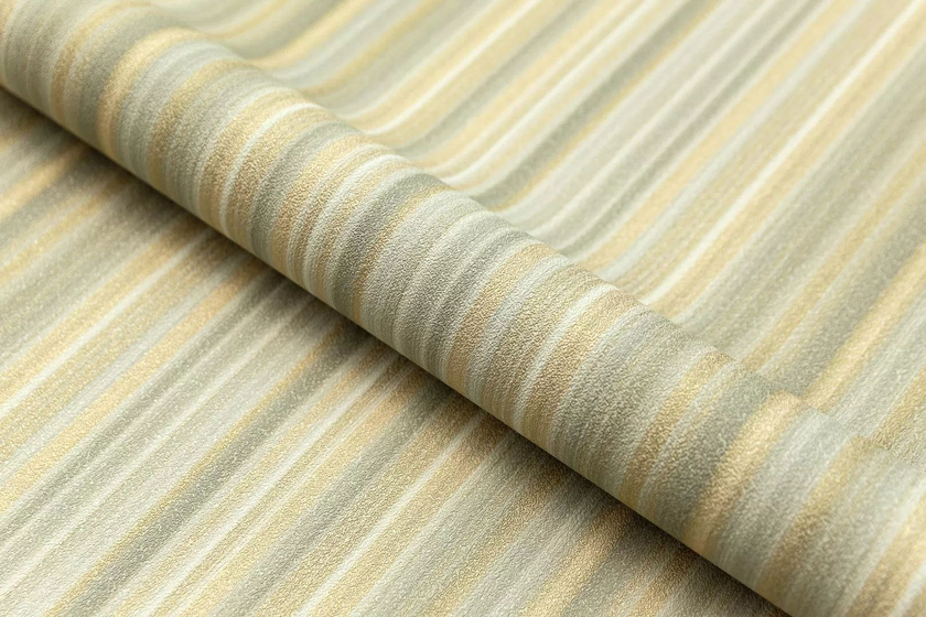 KM8314 Обои виниловые на флизелиновой основе Фреш мотив, зеленый полоса Kerama Marazzi