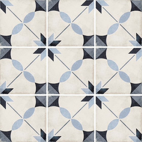 Art Nouvau Arcade Blue керамогранит Equipe 20x20