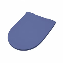 Крышка с сиденьем ARTCERAM, FILE, Slim для унитаза, soft-close, цвет blu zaffiro/хром, FLA014 16 (Снято с производства)