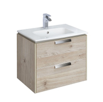 Тумба с раковиной Roca Lago 60 см, светлый дуб (7.8572.9.544.4+732799E000)