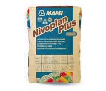 Nivoplan Plus серый, 25кг - Смесь для выравнивания стен, полов и потолков от 5 до 50мм за слой