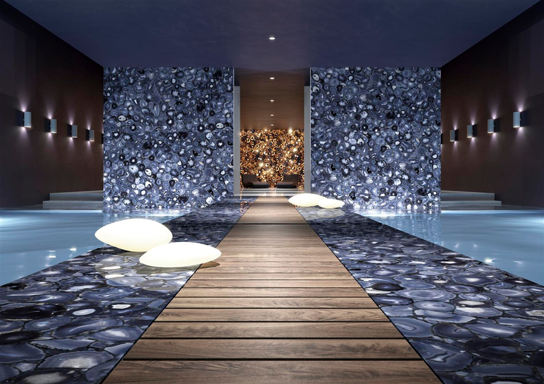 Agata Blu Luc. 6 mm керамогранит Maxfine 150х300