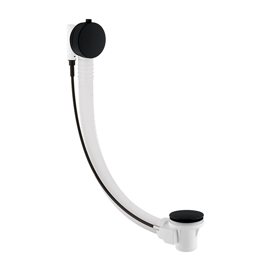 100273027 Noken Next слив-перелив для ванны,  чёрный матовый