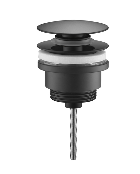 Донный клапан для раковины JTP Matt Black, WJ 301047B MB