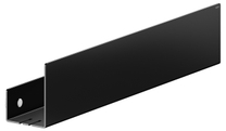 24953 370300 Keuco Полочка для душа, со скрытым креплением, 1000 мм, черный матовый
