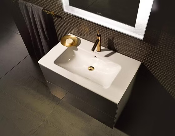 Тумба Duravit L-Cube с раковиной Vero Air белый мат.