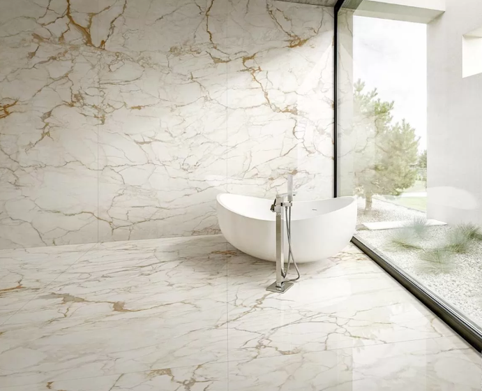 Calacatta Vagli Oro Lux 5.6 mm керамогранит LaminamRus 100х300