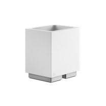 20831 стакан настольный,белый Gessi Rettangolo,цвет 031 хром