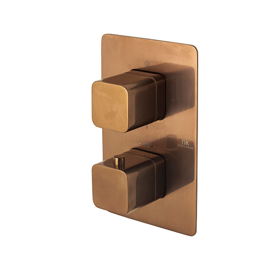 100281098 Noken Lounge Наружная часть термостатического смесителя, брашированная медь