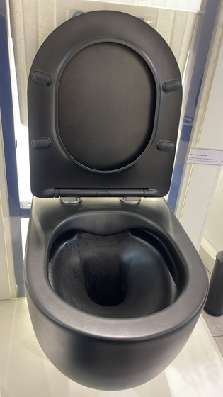 Унитаз SC361B  подвесной (490х355х320), микролифт,черный