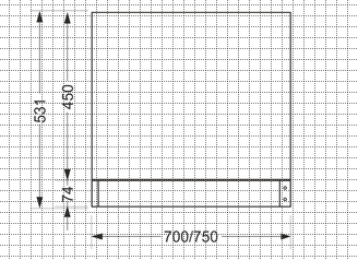 Панель для ванны боковая UNIVERSAL TYPE CLICK 70 ультра белый PB-TYPE_CLICK*70-W