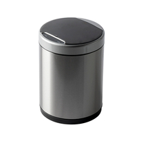 100298701 Noken Round ведро д/мусора с сенсором, 9 л, полиров.нерж.сталь h=369 мм d=249 мм