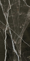 Calacatta Black Luc. 6 mm керамогранит Maxfine 150х300