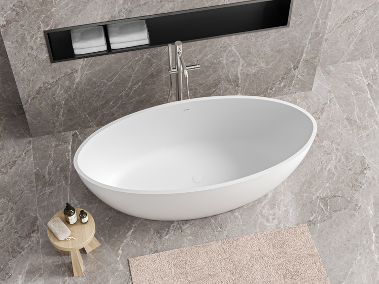 Ванна DA-B066 отдельностоящая (1690х795х535), Solid Surface,белая