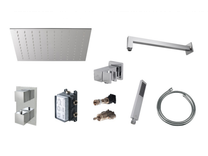 100317376 Noken Square Комплект для душа с термостатом, хром