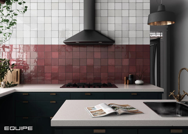 Artisan Burgundy плитка Equipe 6,5х20