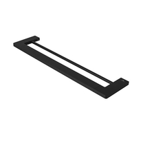 Держатель для полотенец двойной Noken Urban C, 60 см, черный, 100211375