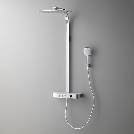 100322798 Душевая стойка с термостат Noken Touch&Feel Square, хром