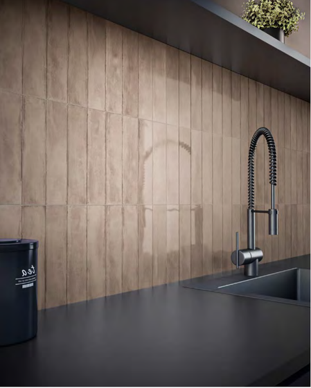 Elementi Visone Glossy плитка Iris 7,5х30