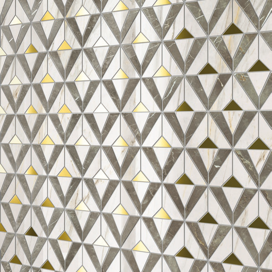 Stellaris Grey Mosaico Orpheus Lux 33.8х31.5 мозайка Italon