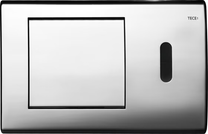 9240351 TECE Planus Панель смыва унитаза с ИК-датчиком, батарейка 6 В, металл, цвет панели хром глянцевый