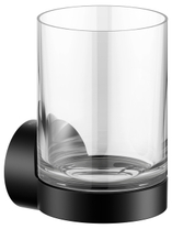 12850 379000 Keuco Reva Black Selection, Стакан, черный матовый