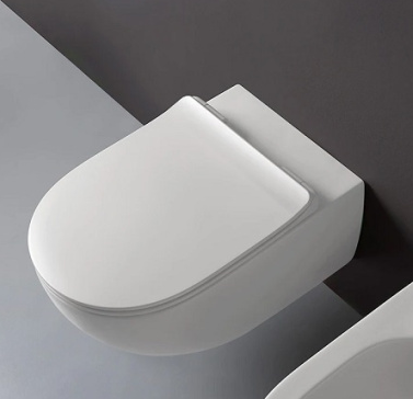 Унитаз подвесной Flaminia App Gosilent (AP118SLAT+APCW10LAT) сидение микролифт, LATTE 54х36х27