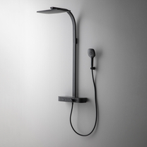 100322787 Душевая стойка с термостатом Noken Touch&Feel Square, черная