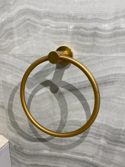 Fima Rotola полотенцедержатель кольцо,Brushed Gold