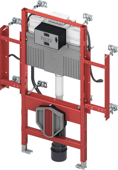 9300381 TECE Инсталляция для людей с ограниченной подвижностью, смывным бачком Uni 2.0, высота 1120 мм
