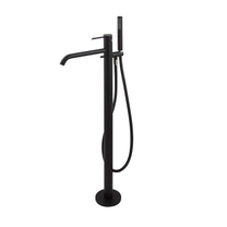 100209456 Noken Round Смеситель для ванны напольный, черный