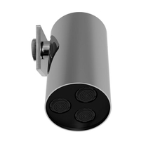 F5918OS Верхний душ O3 настенного монтажа d=80мм, Brushed Gold