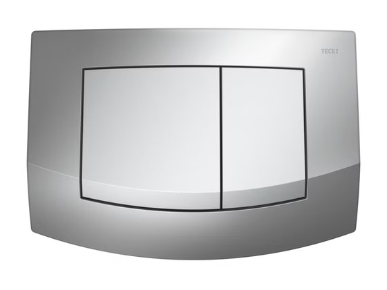 9240254 TECE Ambia Панель смыва для унитаза, материал пластик, цвет панели хром глянцевый, цвет клавиш хром матовый