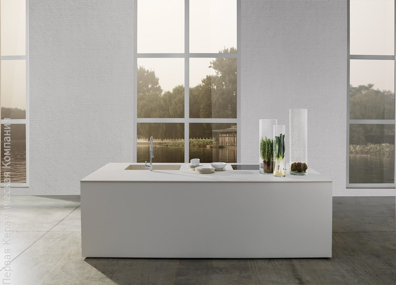 Solo Bianco 5.6 mm керамогранит LaminamRus 100х300